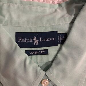 Ralph Lauren Light Green Button-Down Shirt